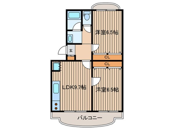 ツインパレス経堂の物件間取画像